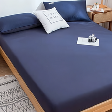 3M 防水透氣床包式保潔墊 (3M吸濕排汗+大和防蟎抗菌), 單人(188 x 107cm), 深藍色