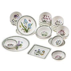 PORTmeIRION 波特玫琳恩 植物園 6 人晚餐餐具組 24 件 24p, 餐具 24種, B
