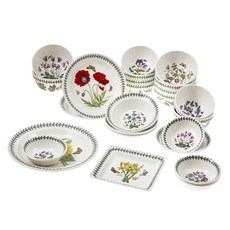 PORTmeIRION 波特玫琳恩 植物園 6 人晚餐餐具組 24 件 24p, 24種餐具, C
