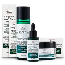 thinkco AHA BHA PHA Heal Centella積雪草乳霜 50ml+化妝水 120ml+安瓶 60ml, 1組