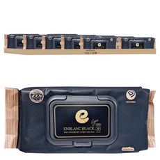 enblanc 極厚黑珍珠 純水濕紙巾隨身包 掀蓋式, 36張, 10包