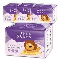 슈퍼대디 울트라씬 팬티형 기저귀 아동용, 대형(L), 240매