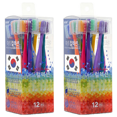 Right Life 超細毛每月牙刷 12p+牙刷帽 12p 套組, 2組