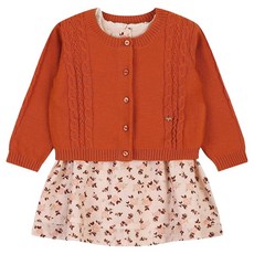 ETTOI Laila 花朵針織開襟衫 + 連身裙禮品組