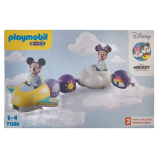 Playmobil 摩比人 1.2.3 迪士尼系列 米奇與米妮 天空列車，兒童玩具, 1個