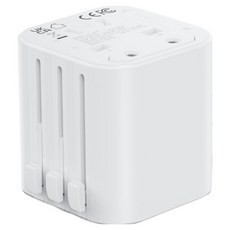 SooPii 海外旅行萬用轉接頭 白色 JY310, 1個