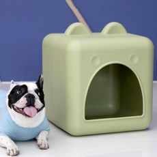 Redpuppy 寵物屋子+靠墊, 奶綠茶