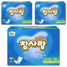 참사랑 파워흡수 소변용 패드, 3개, 30개입