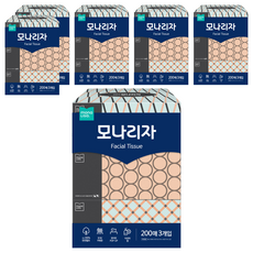 mona LISa. 美容面紙 2層, 200張, 18個