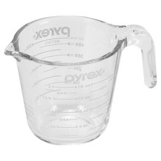 PEARL LIFE 珍珠金屬 PYREX 耐熱玻璃量杯 CP-8651, 白色, 500ml, 1個