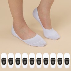 GGRN 여성용 빅사이즈 로우컷 페이크삭스 10켤레 세트