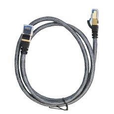 POLYWELL 寶利威爾 CAT8 40Gbps 超高速網路編織線, PW15-W48-D201, 1條, 1m