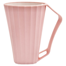 帶手柄漱口杯刷牙杯 附牙刷插槽 獨立瀝乾 方便衛生, 粉色, 4個