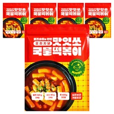 Masiso 湯式辣炒年糕 原味 3人份, 600g, 5個