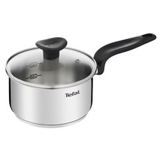 Tefal 特福 首選不鏽鋼系列單柄湯鍋 附鍋蓋, 16cm, 不鏽鋼, 1個