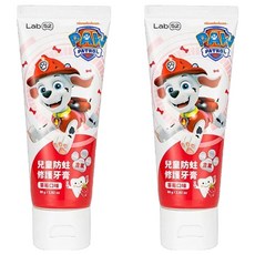 Lab52 齒妍堂 兒童防蛀修護牙膏, 含氟量約1200ppm 預防蛀牙 草莓口味, 80g, 2條