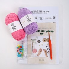 Knitt 超級新手水果鉤針簡易編織組, 隨機出貨, 1套