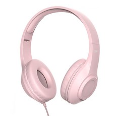 SKY 핏 어린이용 청력 보호 접이형 유선 헤드셋 H24, 핑크, IM-H24