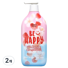 HAPPY BATH Smile 舒緩沐浴乳 櫻桃莓果, 900g, 2個