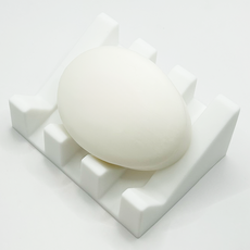 바코젤 논슬립 실리콘 비누받침, 스노우 화이트, 1개