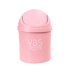 YBS 桌面小垃圾桶 3入 PP材質, 11 x 20cm, 粉色, 1組