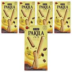BOURBON 北日本 PAKILA香蕉巧克力風味威化棒, 44.4g, 5盒