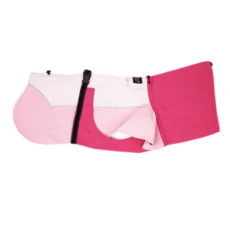 Paws Holic 快穿式寵物雨衣 拼色款#75 - 頸部加高設計, 輕薄透氣, 拼色粉, 1個