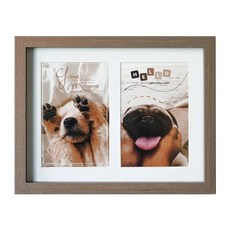 StyleG 時代家居 歐風2入相框組, 27 x 22cm, 深木色, 1個