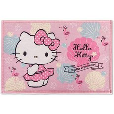 HELLO KITTY 角色夏季圖案地墊, 粉色