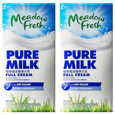 Meadow Fresh 紐麥福 全脂保久乳 100%生乳, 1L, 2瓶