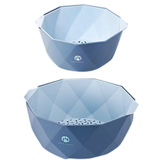 채소채반 소 + 대 세트, 블루, 1개