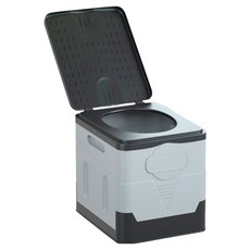 포켓마스터 차량용 접이식 이동식 변기 휴대용 캠핑 여행 차박 요강 응급 간이 화장실, 그레이, 1개