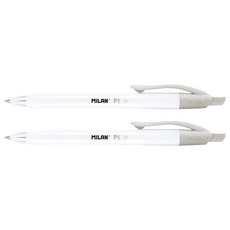 MILAN P1 工業級銀離子抗菌原子筆 嚴選德國油墨筆芯 1.0mm, 黑色, 2支