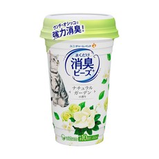 日本unicharm pet 清新消臭貓盆消臭粒 天然花園, 強力消臭, 有效凝結, 450ml, 1個