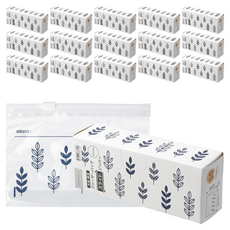 니토리 슬라이딩 스탠딩 지퍼백 풀잎 M 24매, 중(M), 16세트