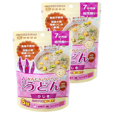 田靡製麵 寶寶烏龍麵 羊栖菜 7個月以上寶寶適用 簡單料理方便食用, 120g, 2包