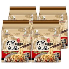 大甲佳旭 大甲乾麵 油蔥拌麵 ISO與SGS認證 自然風乾非油炸 Q彈有勁 台灣美味, 4包