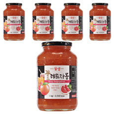 꽃샘 꿀 레드자몽, 1kg, 5개