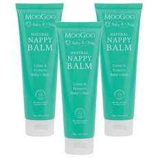 MOOGOO 小小牛護臀霜 新生兒、幼兒都適用, 120g, 3條