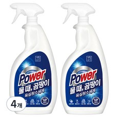 생활공식 파워 욕실청소세제, 4개, 600ml