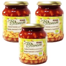 Bionova 茄汁焗豆罐頭, 340g, 3個