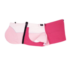 Paws Holic 快穿式寵物雨衣 顏色#45, 背長45 頸圍54 最大胸圍82cm, 拼色粉, 1件