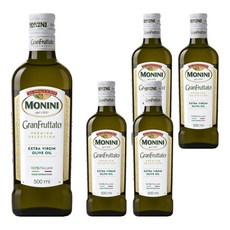 Monini Granfurtato 特級初榨橄欖油, 5個, 500ml
