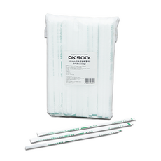 Marihas 可生物降解 PLA 吸管 白色 6 x 210 毫米, 10個, 100入