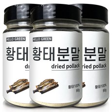 헬로우그린 황태 가루 통, 90g, 3개