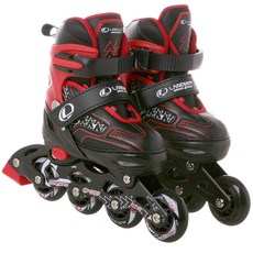 LANDWAY 兒童用 Mount2 直排輪 ABEC-7, 黑色, 1個