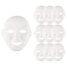 Uniart 紙面具 幸福, 白色, 10個