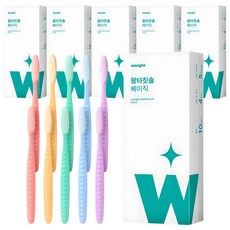 Wangta 筒裝牙刷粉彩組, 10入, 6個