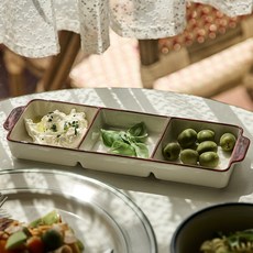 MAISON OBJET 羅倫斯倫敦 3格分隔盤, 1個, 紅色