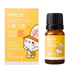 Baebaesseudam Witherslock幼兒用維他命D+K滴劑 400IU, 1個, 6毫升